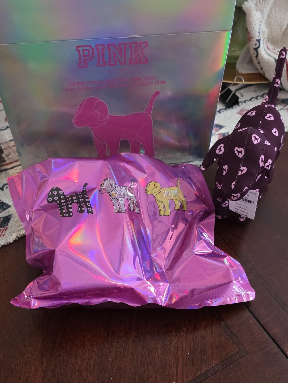 PINK Victoria's Secret Kids Plush Dog Accessory - Pink